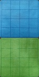 Reversible Megamat Blue/Green (1'' squares) 34.5"X48"