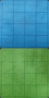 Reversible Megamat Blue/Green (1\'\' squares) 34.5\"X48\"