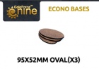 GF9 Econo Bases 90x52mm Oval (x3)