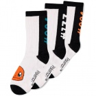 Pokemon Pack 3 Socks White 39/42