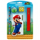 Kirjoitustarvikesetti: Super Mario Bros - Mario Stationery Set