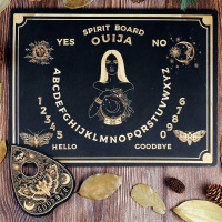 Ouija Spirit Board (Black/Beige)