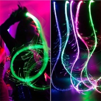 Valotikku: Colorful Party Fiber Fluorescent Whip (LED) (Satunnainen)