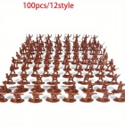 Plastic Soldiers 100pcs (3.5cm) (Red)