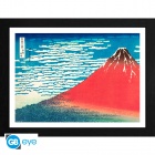 Hokusai - Framed Print Red Fuji (30x40)