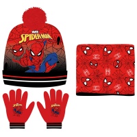 Pipo: Marvel Spiderman - Red Webs (Snood Hat Gloves Set)