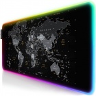 Hiirimatto: World Map XXL RGB Gaming Mouse Pad (80x30cm)