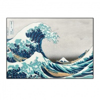 Kirjoitusalusta: Hokusai - Great Wave Off Hokusai (35x50cm)