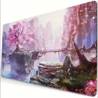 Pelimatto: Cherry Blossom Tree & Bridge (60x35cm)