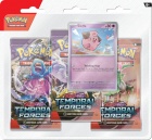 Pokemon TCG: SV5 Temporal Forces - 3-Pack Blister (Cleffa)