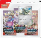 Pokemon TCG: SV5 Temporal Forces - 3-Pack Blister (Cyclizar)