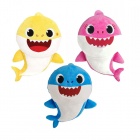 Pehmo: Baby Shark - With Sound, Pink (17cm)