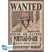 Juliste: One Piece - Wanted Ace (91.5x61)