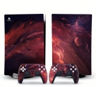 PS5: Vinyl Sticker For PS5 - Red Galaxy