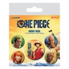 One Piece Pin-back Buttons 5-pack The Straw Hats