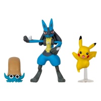 Pokmon: Battle Figure Set - Pikachu, Omanyte, Lucario, 3-pack