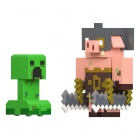 Minecraft: Legends - Creeper Vs Piglin Bruiser, 2-pack (8cm)