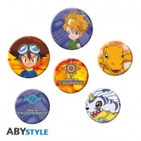 Pinssi: Digimon - Tai & Matt Badges (6-pack)