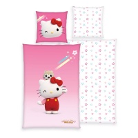 Pussilakanasetti: Hello Kitty - Super Style (135x200cm)