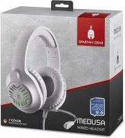 Spartan Gear: Medusa - Wired Headset (White)