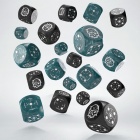 Dice Set: Crosshairs Compact - D6 Stormy & Black (20)