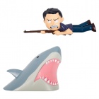 Figu: Comic Ons - Jaws & Martin Brody 3D Wall Decals