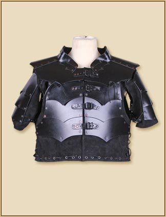 Leather Armour Jacket Rasmus black