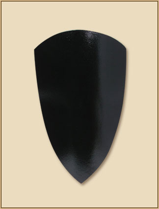 Medieval 2nd Edition Squires Shield, black 95x55cm
