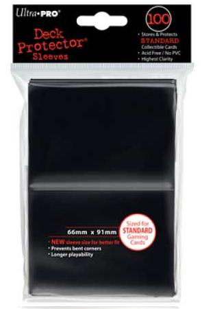 Ultra Pro Sleeves: Black (100pcs) [kortinsuoja]