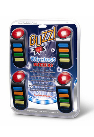 Buzz Langattomat Summerit 4 Kpl (Buzzerit) -PS2/PS3 (Käytetty)